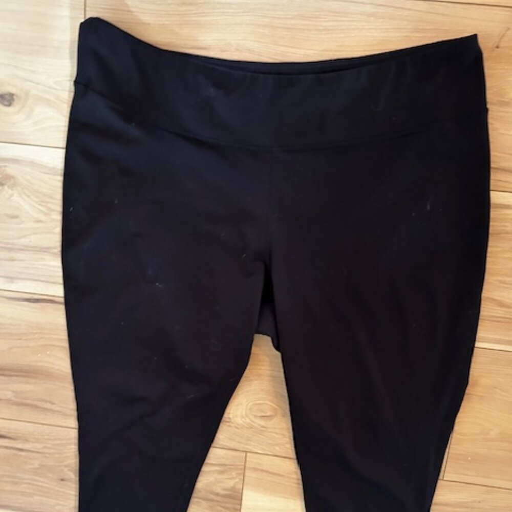 size 2x 2 x womens stretch top pants leggings athletic black casual - Picture 4 of 6